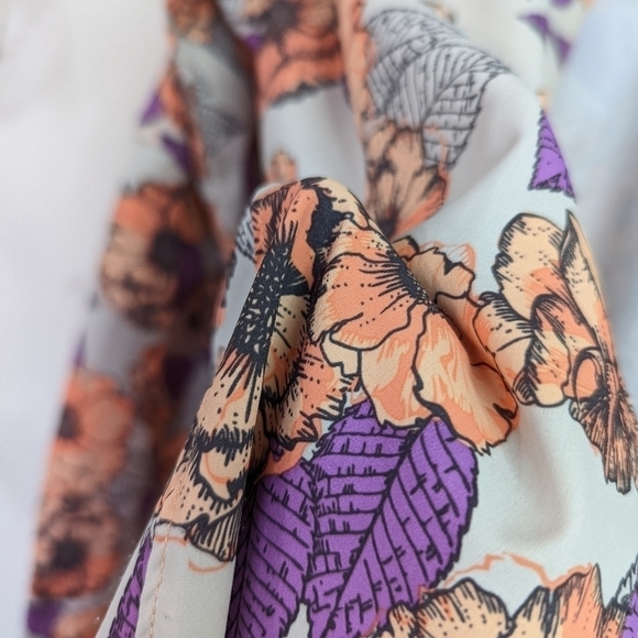 Duluth Trading Shirt Button Up Floral Size XS Women Sidewinder Gardening Print - Picture 11 of 11